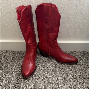 Red Western Boots